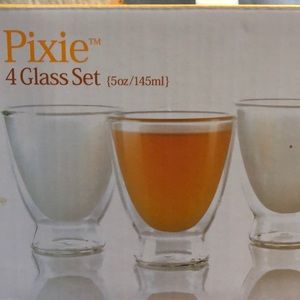 Teavana Frosted Glass 5 oz Pixie Tea Set (4)